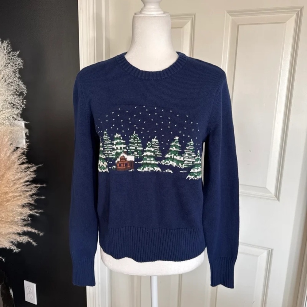 NWT Lands’ End Women's Drifter Modern Jacquard Crew Neck Sweater size Small - Picture 7 of 12